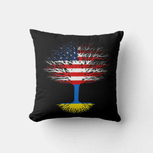 Almofada Ucrânia Estados Unidos Bandeira América Ucraniana 