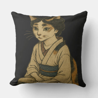Almofada Ukiyo-e style calico cat cover