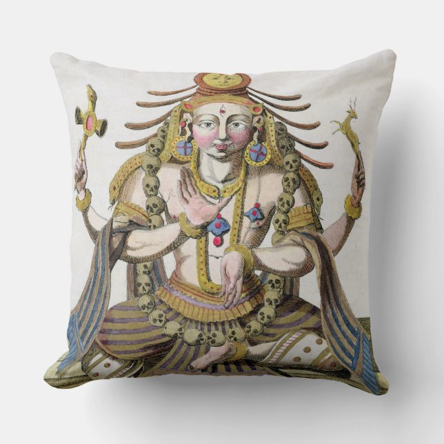 Almofada Um aspecto de Shiva, 'da viagem Indes auxiliar e (Frente)