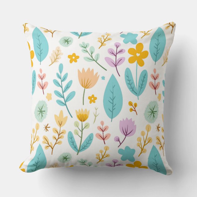 Almofada Um Cheio de Jardim de Cores (Frente)