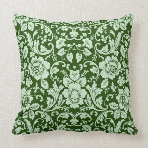 Almofada Um damasco floral antigo