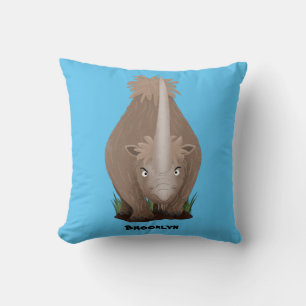 Almofada Um desenho animado de Rinoceronte elasmotherium