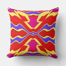 Almofada Um design de padrão de tecido clássico colorido vi