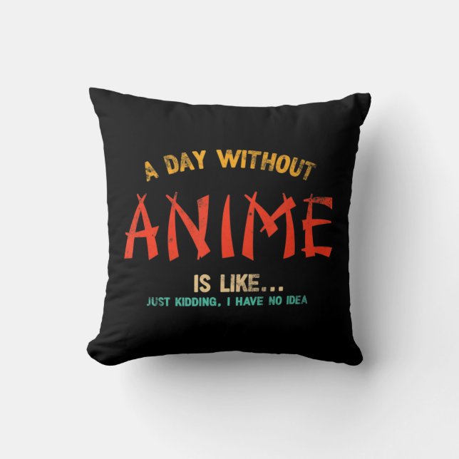 Almofada Um Dia Sem Anime Merch Japonês Presente Para Menin (Frente)