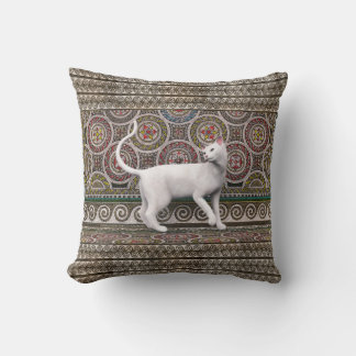 Almofada Um gato no travesseiro de mosaico