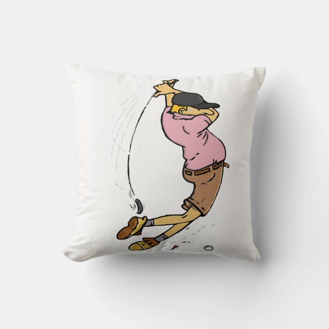 Almofada Um Golfer perdendo a bola (Frente)