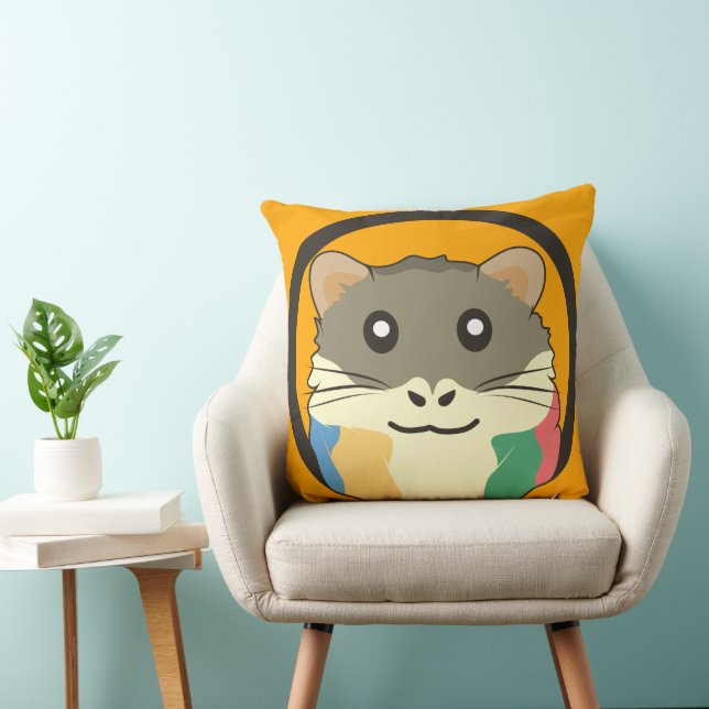 Almofada Um hamster divertido (Cadeira)