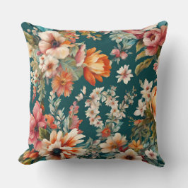 Almofada Um Incrível Floral de Verão como Pintura
