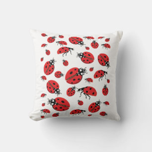 Almofada Um monte de Ladybugs - Padrão Sortudo