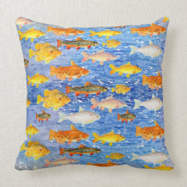 Almofada Um monte de peixes no mar