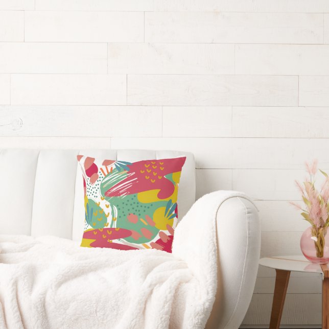 Almofada Um mundo de cores vibrantes (Sofá)
