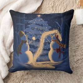 Almofada Um Natal de Boneco de Neve