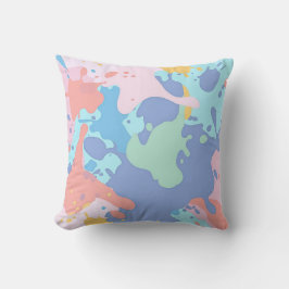 Almofada Um padrão confuso de manchas de tinta