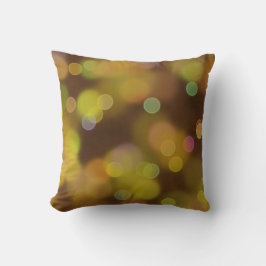 Almofada Um Padrão de Natal Ouro no Sotaque Castanho Descob