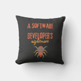 Almofada Um pesadelo de desenvolvedores de software é engra
