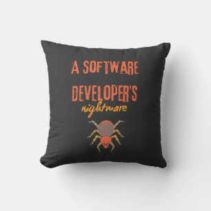 Almofada Um pesadelo de desenvolvedores de software é engra