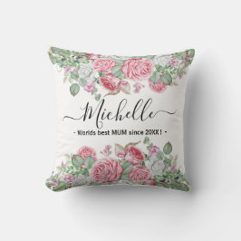 Almofada Um presente de Natal unilateral para a mãe, com ro