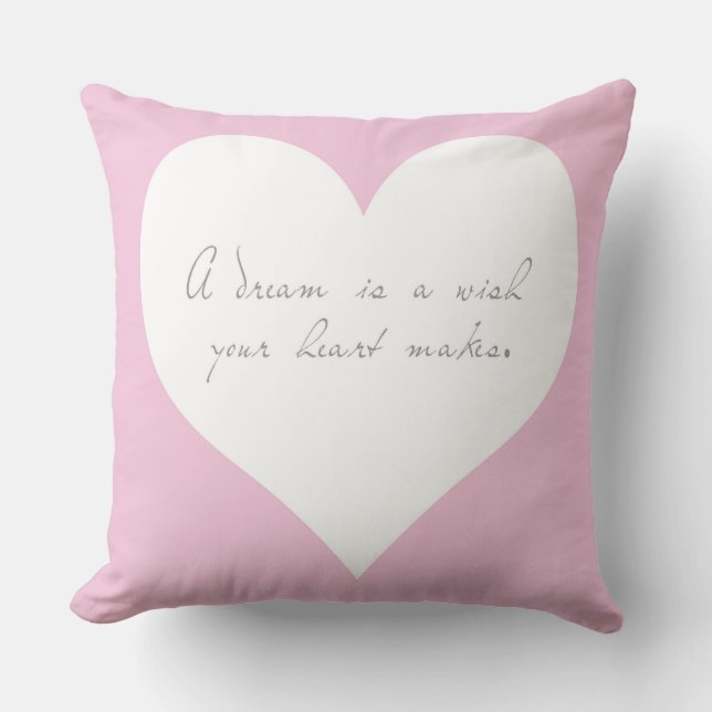 Almofada Um sonho é um travesseiro do desejo (Frente)