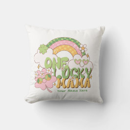 Almofada Um Sorte Uma Mamãe Fofo Retro Groovy