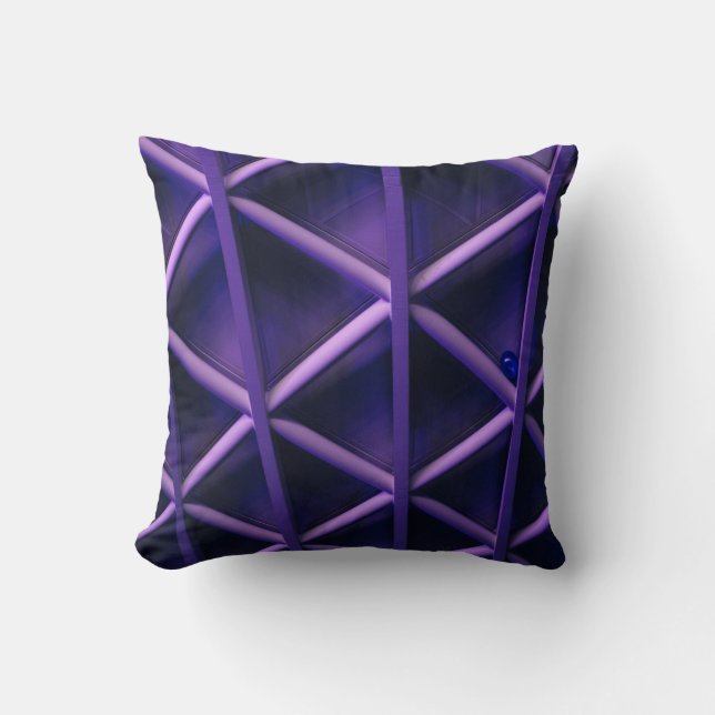 Almofada Um teto violeta com um padrão cruzado nítido; um b (Frente)
