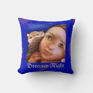 Almofada Um Travesseiro decorativo Noturno Sonhador