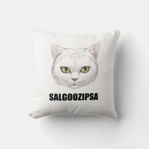 Almofada Um travesseiro projetado com o gato SALGOO