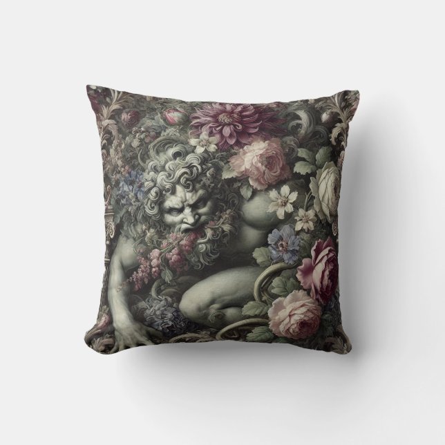 Almofada 🎭 Uma Comédia Colossal - Vitoriano Gótico (Frente)