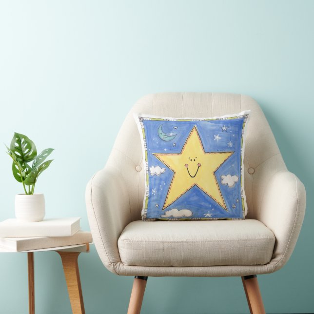 Almofada Uma Estrela Sorridente (Cadeira)