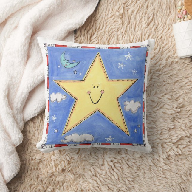 Almofada Uma Estrela Sorridente (Cobertor)
