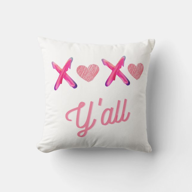 Almofada Uma face dupla de xoxo (Frente)