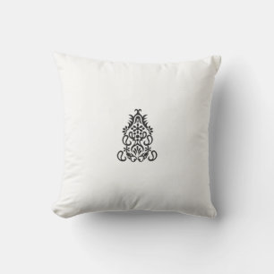 Almofada uma imagem em preto e branco de um design ornament