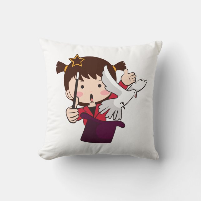 Almofada uma linda menina mágica (Frente)