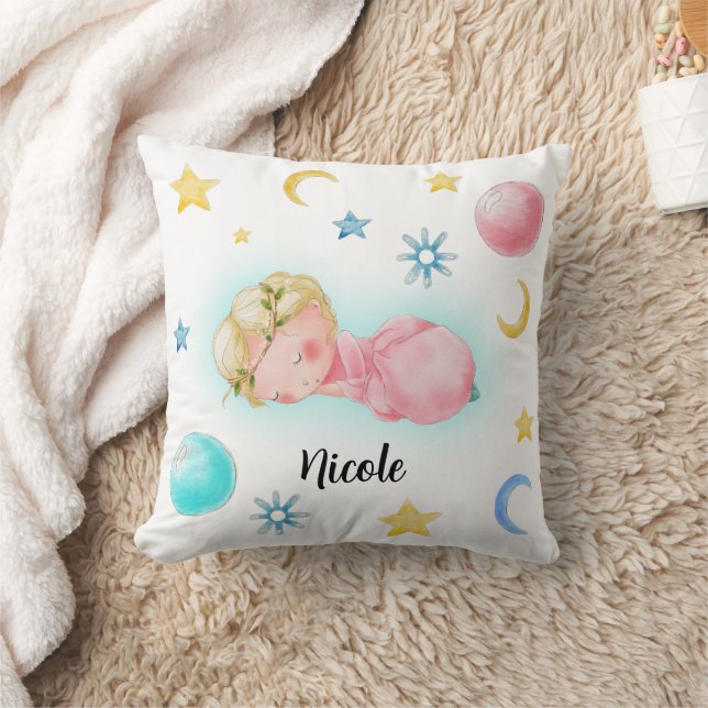 Almofada Uma menina doce (Cobertor)
