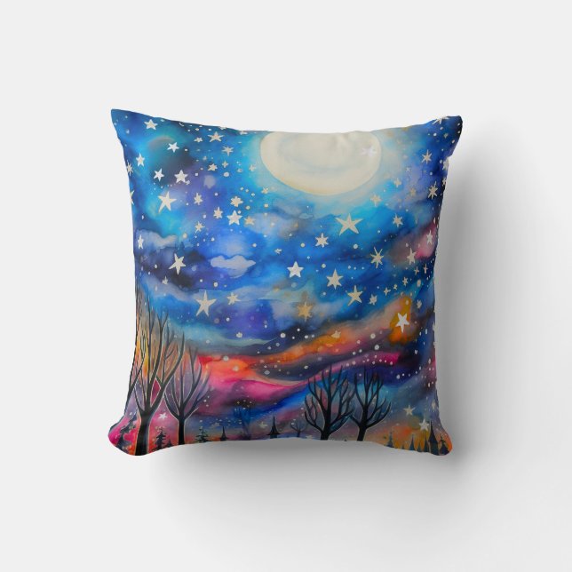 Almofada Uma Noite Bright Starry (Frente)