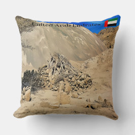 Almofada Uma paisagem seca e árida