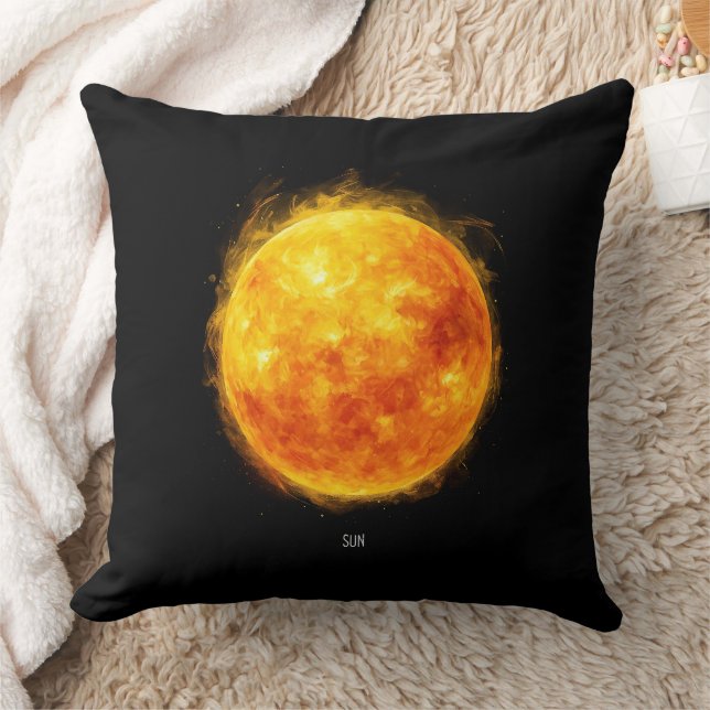 Almofada Uma pintura do sol no espaço (Cobertor)