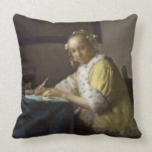Almofada Uma senhora Escrita, C. 1665 (óleo em canvas)