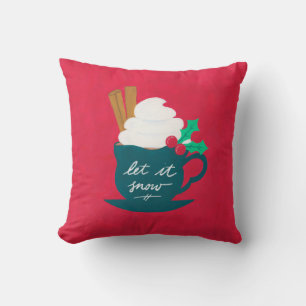 Almofada Uma taça de deixar nevar