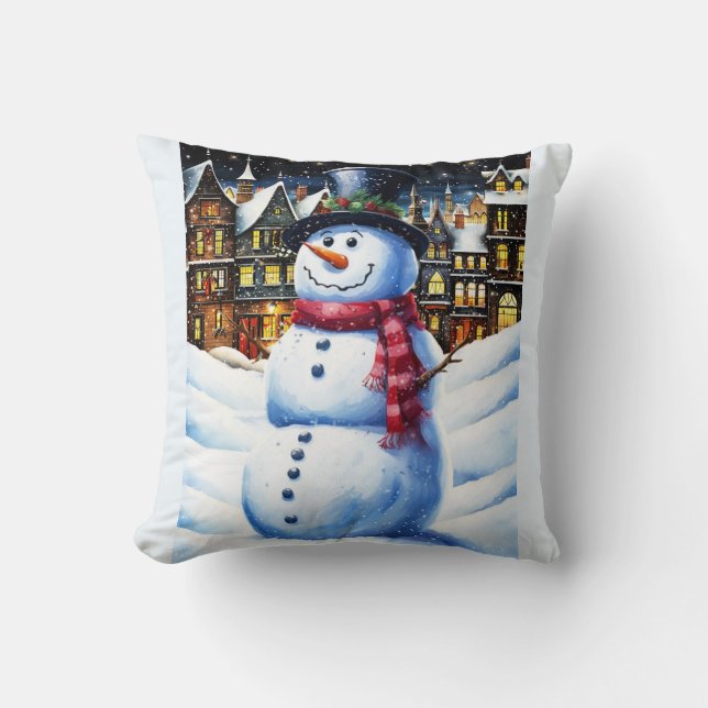 ALMOFADA UMA VÉSPERA DE NATAL FROSA (Frente)