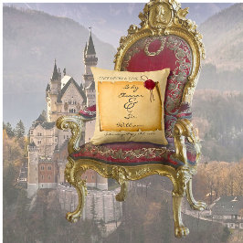 Almofada Uma Vez Em Um Tempo Medieval Cera De Rolagem