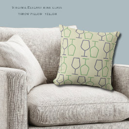 Almofada Uncork & Relax | Virginia Wine Lover Yellow