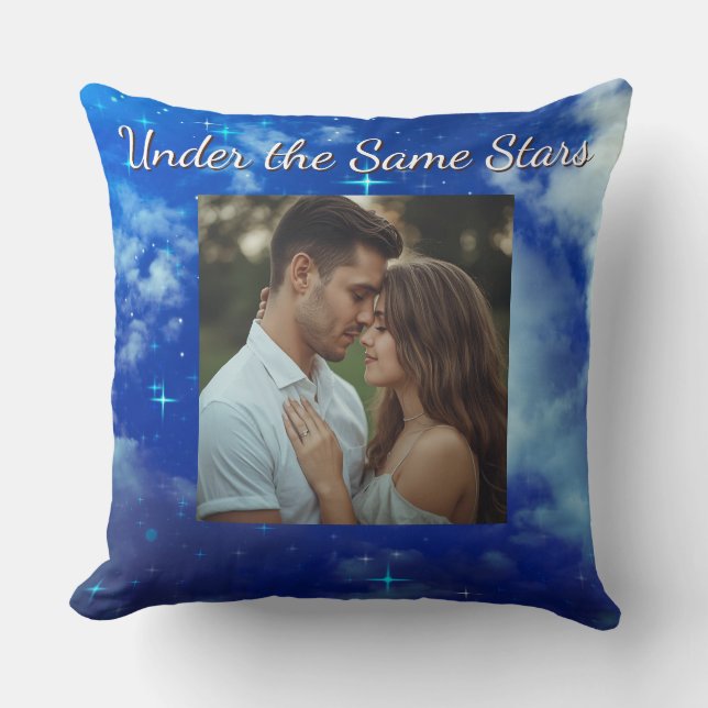 Almofada Under the Same Stars | Personalized Night Sky (Frente)