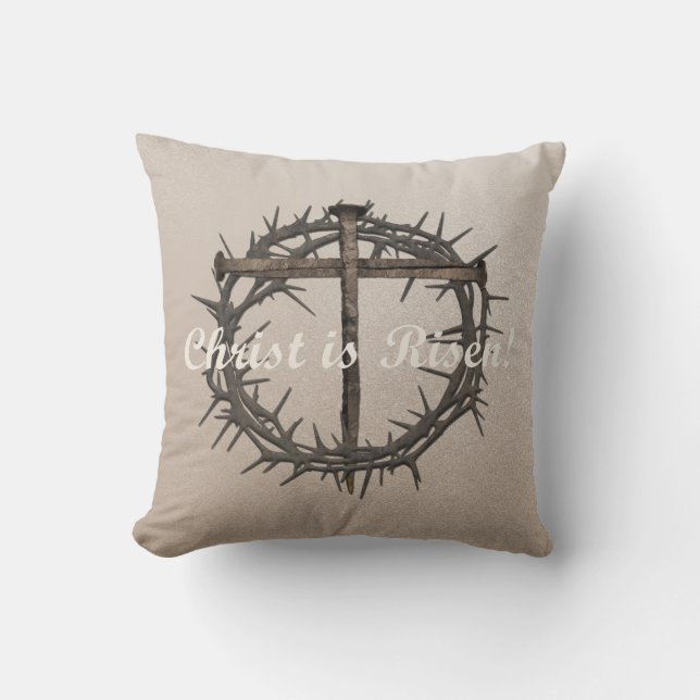 ALMOFADA UNHAS PÁSCOAS E COROAS DO TRAVESSEIRO THORNS (Frente)