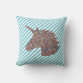 Almofada Unicorn Silhouette Rainbow Sprinkles