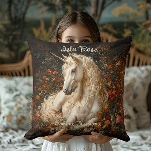 Almofada Unicórnio Floral Vintage Prado Caprichoso Conto de