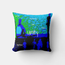 "Unidade" em tons de azul, preto, Design verde