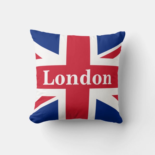 Almofada Union Jack London ~ British Flag (Frente)