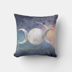 Almofada Universo Celestial Tripla Lua Goddess Moonstone