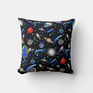 Almofada Universo Galáxico - Planetas, Estrelas, Cometas, F