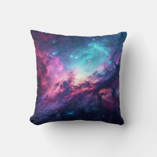 Almofada Universo rosa púrpura da nebulosa nebulosa do espa